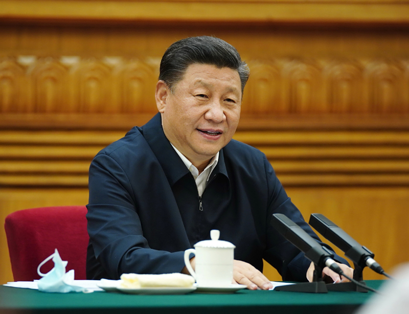 7月21日，中共中央總書記、國家主席、中央軍委主席習(xí)近平在京主持召開企業(yè)家座談會并發(fā)表重要講話。新華社記者 鞠鵬 攝